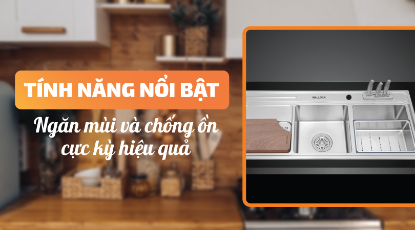 Chậu rửa chén Malloca MS 8816 - Tính năng nổi bật